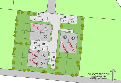 Lageplan Häuser 1-6 - 