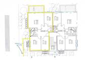 Grundriss Wohnung gelb markiert - 