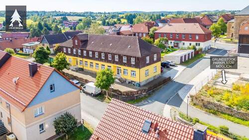 Luftaufnahme - 2 Zimmer Mehrfamilienhaus, Wohnhaus zum Kaufen in Hasselfelde