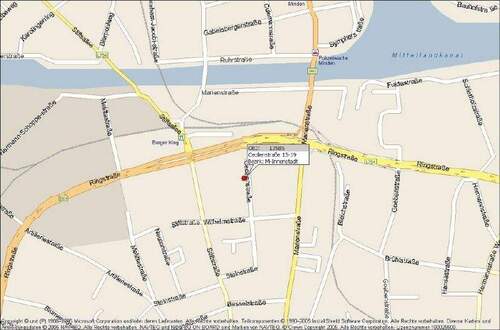 Lageplan 13-19 - 2 Zimmer Etagenwohnung zur Miete in Minden