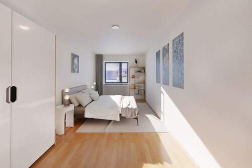 Gestaltungsbeispiel Schlafen - Etagenwohnung mit 57,60 m&sup2; in München zum Kaufen