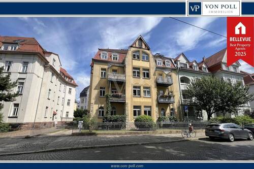 www.von-poll.com - Jugendstilwohnung im Hochparterre mit Ost- und Westbalkon