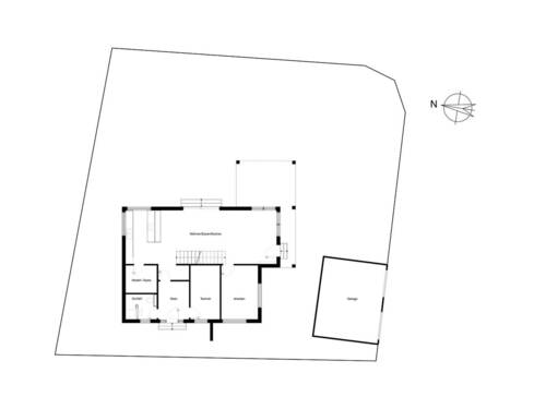 Lageplan mit GR-Entwurf EG - 