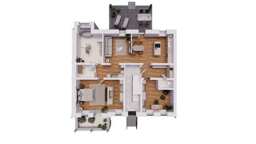 Variante 3-Zimmer-Wohnung - 