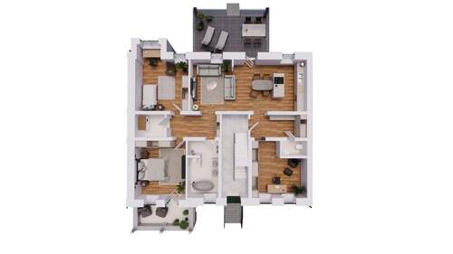 Variante 4-Zimmer-Wohnung - 