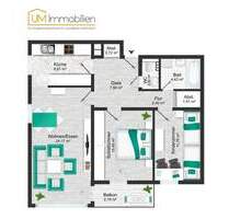 3-Zi. Erdgeschoss-Wohnung mit Lift, Balkon und Bergblick - Grassau