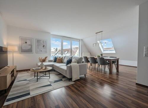 Wohn und Essbereich Digitales Staging - Ihr neues Zuhause mit Weitblick: Sofort bezugsfertig, energetisch top