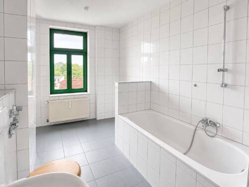 Badezimmer - Etagenwohnung mit 57,00 m&sup2; in Leipzig zur Miete