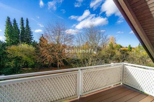 Balkon nach Westen mit Blick ins Grüne - Etagenwohnung mit 126,00 m² in München zur Miete