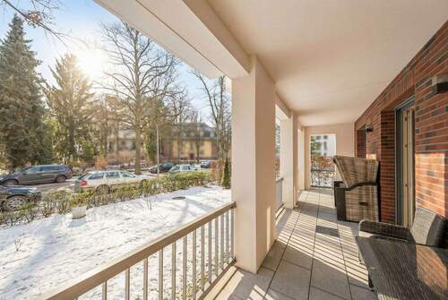 Terrasse mit Garten in Süd-Ausrichtung - 2 Zimmer Etagenwohnung zum Kaufen in Berlin