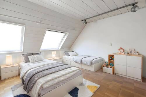 Kinderzimmer Obergeschoss illustriert - 
