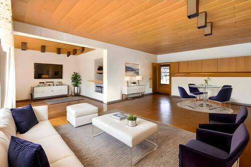 Wohnzimmer Erdgeschoss illustriert - 