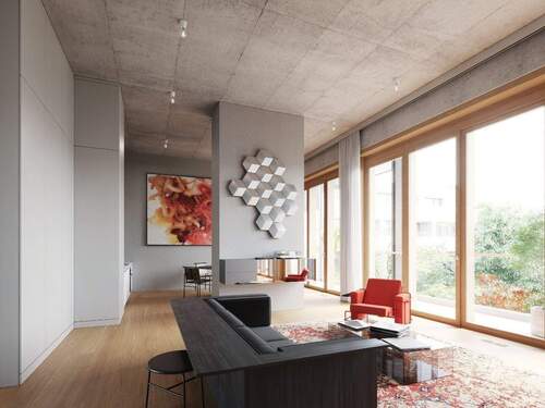 FRAME AM TACHELES Wohnbereich mit Loggias - 3 Zimmer Etagenwohnung in Berlin