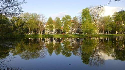 Blick aus dem Park - 