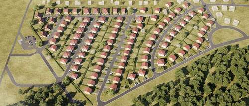 Tresenwaldbogen aus der Luft - 