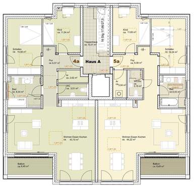 Haus A 1. Obergeschoss - 