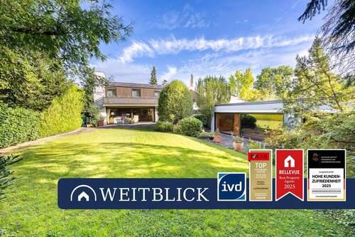 Hausansicht - WEITBLICK: Unseinsehbarer Gartentraum!
