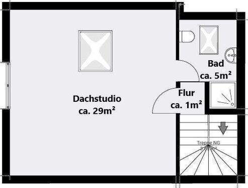 Dachgeschoss Nebengebäude - 