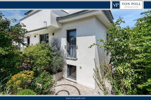 Souterrain Terrasse - Stilvolles Effizienzhaus KfW55 mit Sauna, EBK, Garage und Gartenidylle in begehrter Lage