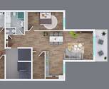 Grundriss 2D - 2 Zimmer Etagenwohnung in Trier