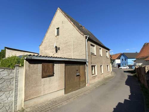 Blick von der Straße - 6 Zimmer Einfamilienhaus zum Kaufen in Bad Frankenhausen