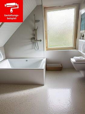 Badblick Renovierungsbeispiel - 