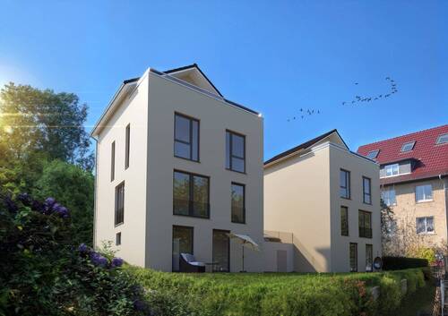 Loggia mit Blick auf Erfurt - 7 Zimmer Mehrfamilienhaus, Wohnhaus zum Kaufen in Erfurt