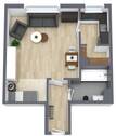 Grundriss - 1 Zimmer Etagenwohnung in München / Aubing-Lochhausen-Langwied