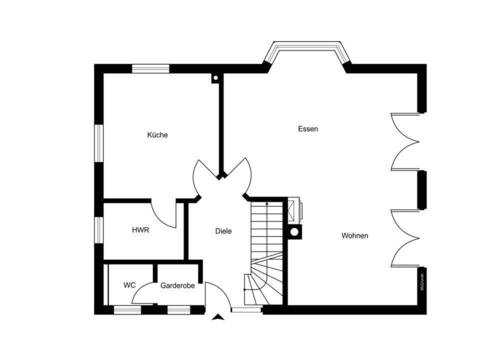Erdgeschoss - nicht maßstabsgetreu - 