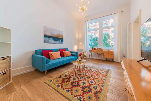 Wohnzimmer - Möblierte Wohnung auf Zeit zu vermieten: