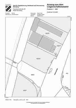 Lageplan - Grundstück in Fürth zum Kaufen