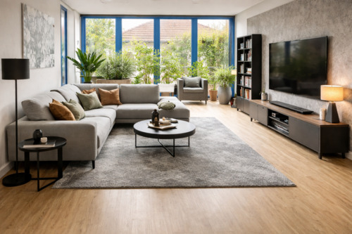 Wohnzimmer KI - 5 Zimmer Einfamilienhaus zum Kaufen in Abtsgmünd