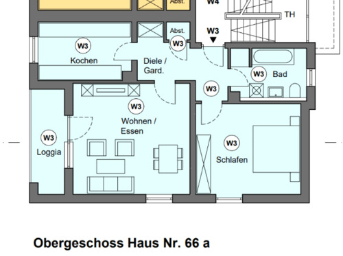 Wohnung 3 im Obergeschoss - 