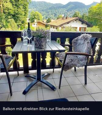 Balkon - Voll möblierte Wohnung in Rottach-Egern - ruhig, zentral, sofort bezugsfertig