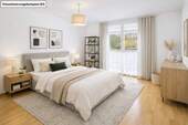 Schlafzimmer (Wohnbeispiel) - 2 Zimmer Etagenwohnung zum Kaufen in Neuried