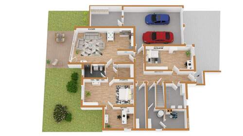 Gartengeschoss / Einliegerwohnung - 