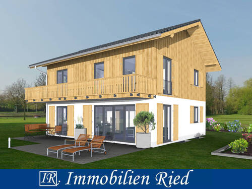 Hausansicht - Neubau eines schlüsselfertigen Einfamilienhauses in begehrter Toplage in Garmisch-Partenkirchen