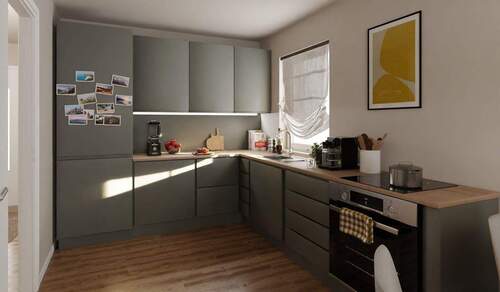 Die offene Wohnküche lädt zum gemeinsamen Kochen e - 