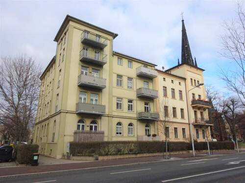 Ansicht Haus - Gemütliche 2-R-Whg. mit Balkon im 1.OG im Stadtzentrum, SP mgl