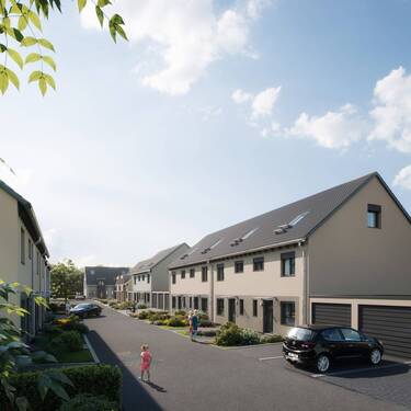 Moderne Doppelhäuser im Quartier - 