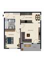Grundriss - Etagenwohnung mit 57,70 m² in Abensberg zum Kaufen