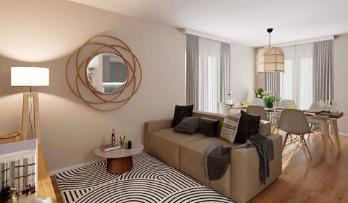 Der Wohnbereich lädt ein zu entspannten Abenden un - Wohnen mit Freiraum im Grünen - 599.900,00 EUR Kaufpreis, ca.  102,00 m² Wohnfläche