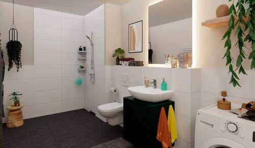 Ein Bad, das Komfort und Funktion vereint – mit vi - Etagenwohnung mit 102,00 m² in Berlin zum Kaufen