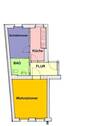 Grundriss - 2 Zimmer Etagenwohnung zur Miete in Brandenburg an der Havel