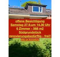 Einfamilienhaus - Südlage - 30 Zone - 6 Zimmer - Balkon - 2 Bäder - Keller - Tiefgarage - Hamburg Wellingsbüttel