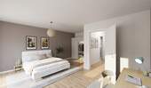 Helles und komfortables Schlafzimmer - Reihenmittelhaus mit 142,80 m² in Heiligenhaus zum Kaufen