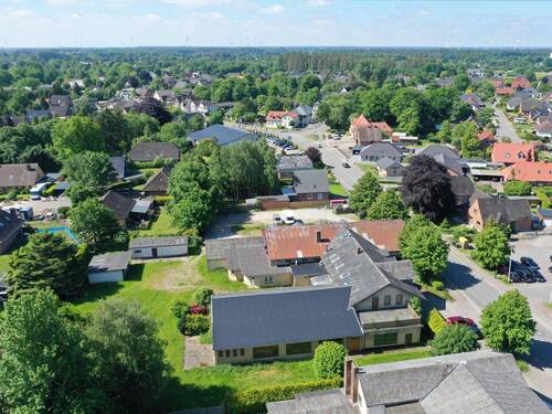 Luftaufnahme aus nordöstlicher Richtung - Einfamilienhaus in Großenwiehe zum Kaufen