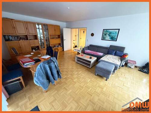 Wohnzimmer - Etagenwohnung mit 70,00 m&sup2; in Bingen-Büdesheim zur Miete