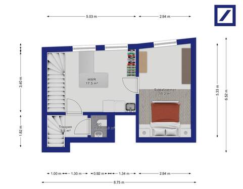 Obergeschoss Wohnung 1 - 