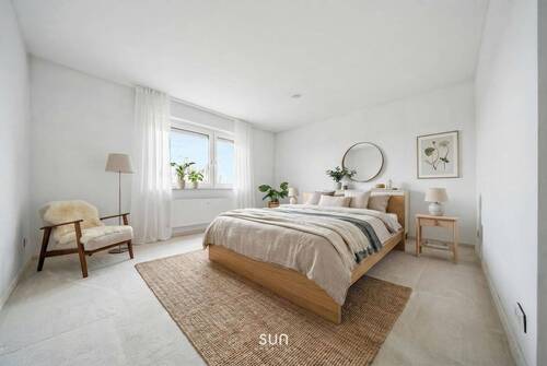SCHLAFZIMMER (Beispieleinrichtung) - 3 Zimmer Etagenwohnung zum Kaufen in Bad Soden am Taunus
